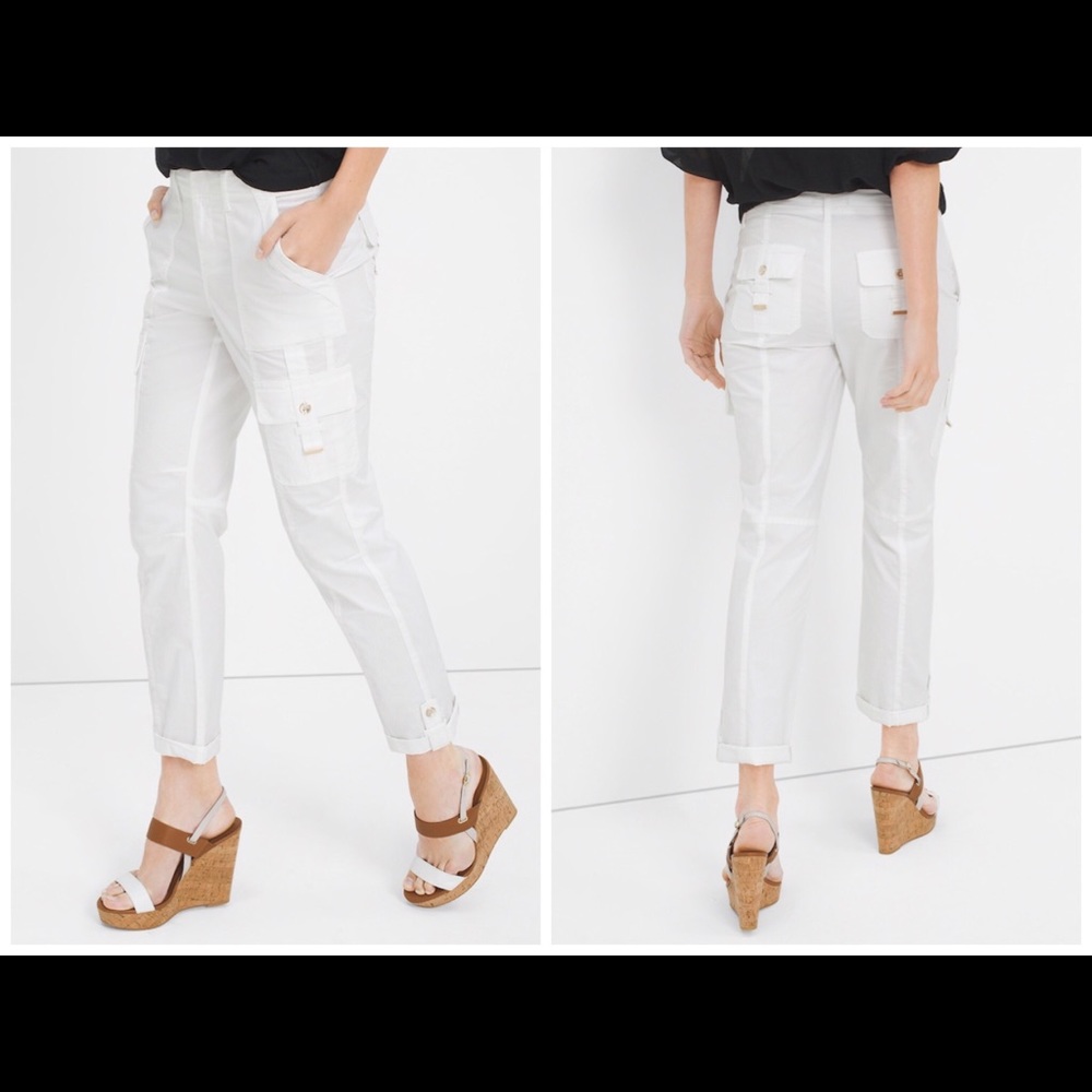 Slim Crop Utility Pants
